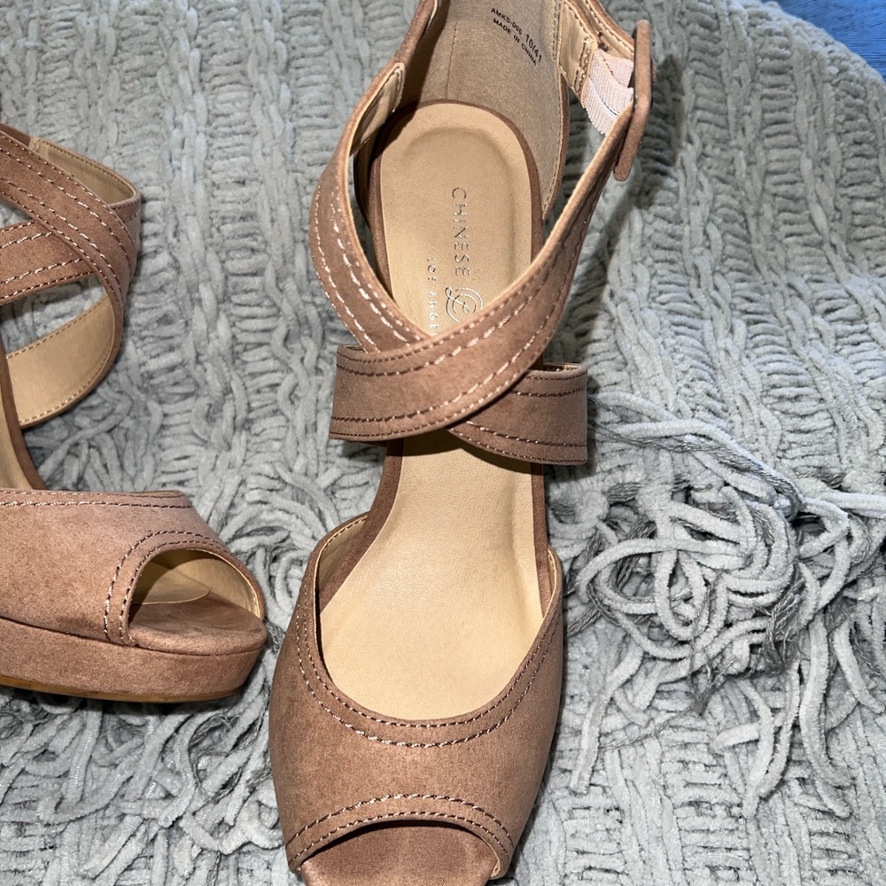 Chinese Laundry Brown Wedge Sandals